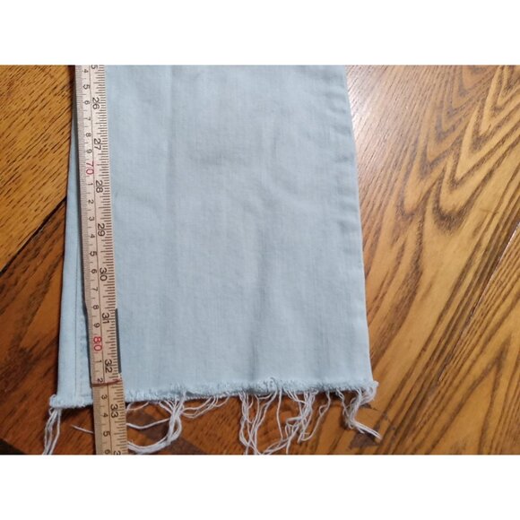 OLD NAVY Jeans Womens 4P BLUE LIGHT Wash STRAIGHT ? Preowned Button Fly Used - Picture 6 of 13